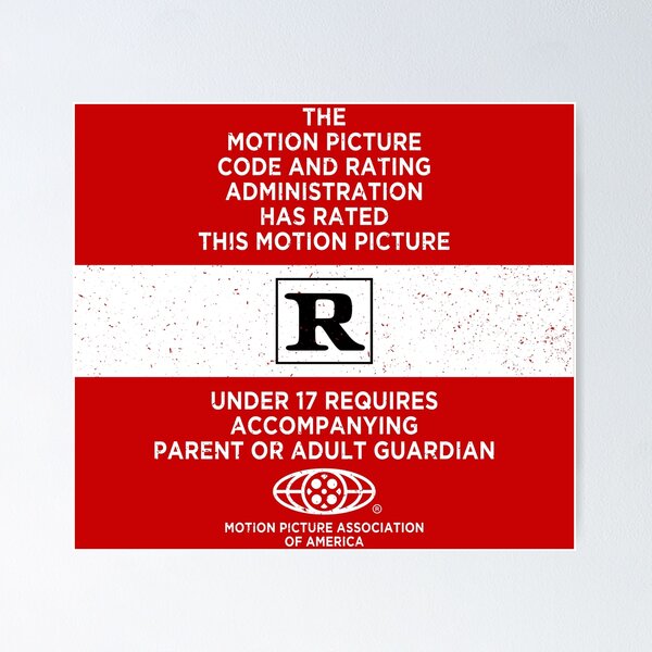 Item preview, Movie Rating - Rated R (Exclusive FidoTees Design) designed and sold by Obscura Tee.