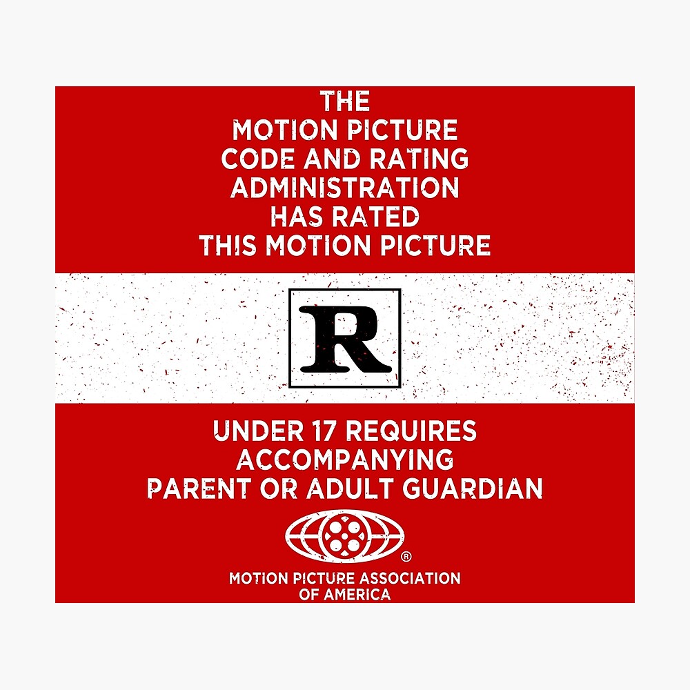 Movie Rating - Rated R (Exclusive FidoTees Design)