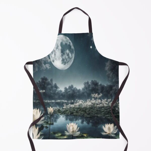 Item preview, A Beautiful Blue Moon with River Flowers designed and sold by WearWolfDesigns.