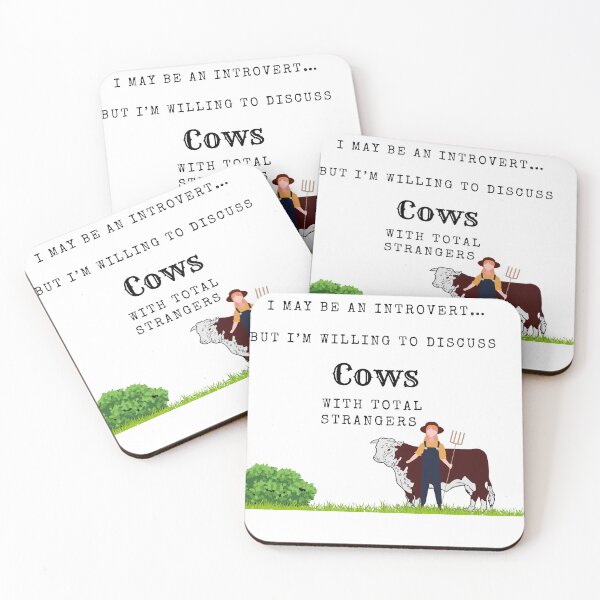 Item preview,  May be an introvert…..but cows… designed and sold by scleverfarm.