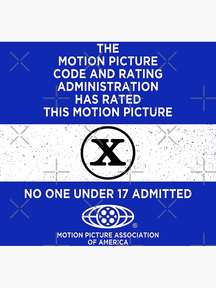 Movie Rating - Rated X (Exclusive FidoTees Design) Poster for Sale by  Obscura Tee