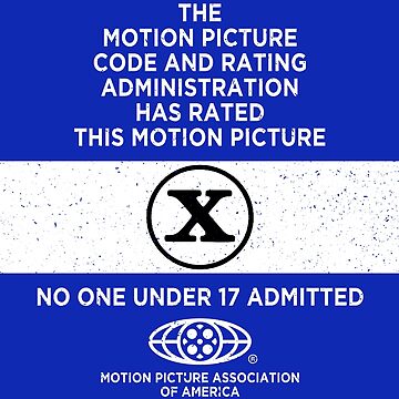 original version of the movie ratings poster before the X rating