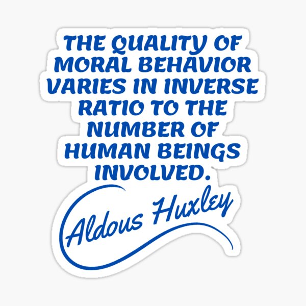 Item preview, Aldous Huxley Quotes -  Behavior Aesthetic Quotes designed and sold by Writer Quotes.