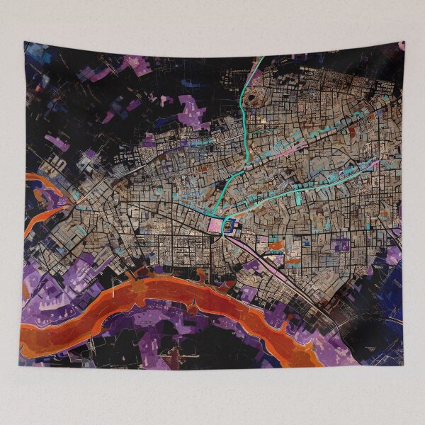 Item preview, Old Map Inverted Colors, Negative Contrast designed and sold by SteadyRolling.