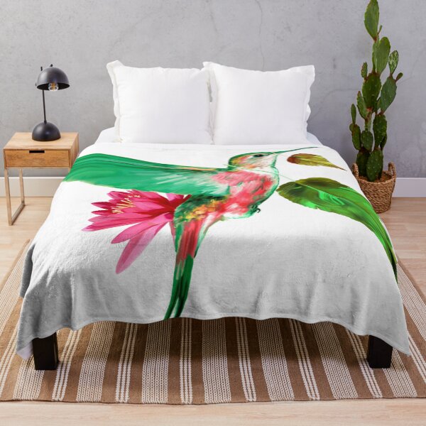 Item preview, Hummingbird with leaves and lotus flower designed and sold by ESAR-planet.
