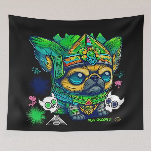 Item preview, Pug Skull Candy 8 designed and sold by RedBluffTraders.