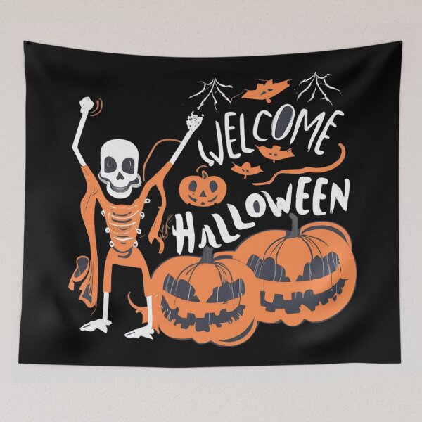 Item preview, Skull welcoming Halloween  designed and sold by Coollzone.