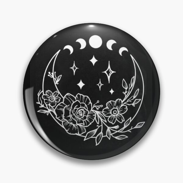 Item preview, Crescent Moon Floral Gothic Design   designed and sold by MerikuroCreates.