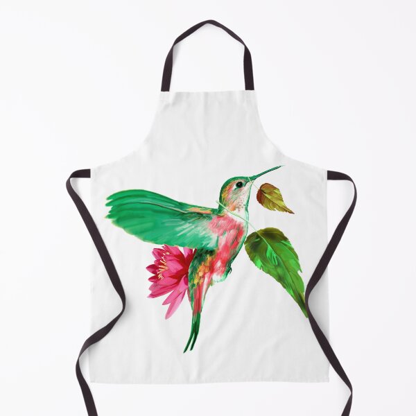 Item preview, Hummingbird with leaves and lotus flower designed and sold by ESAR-planet.