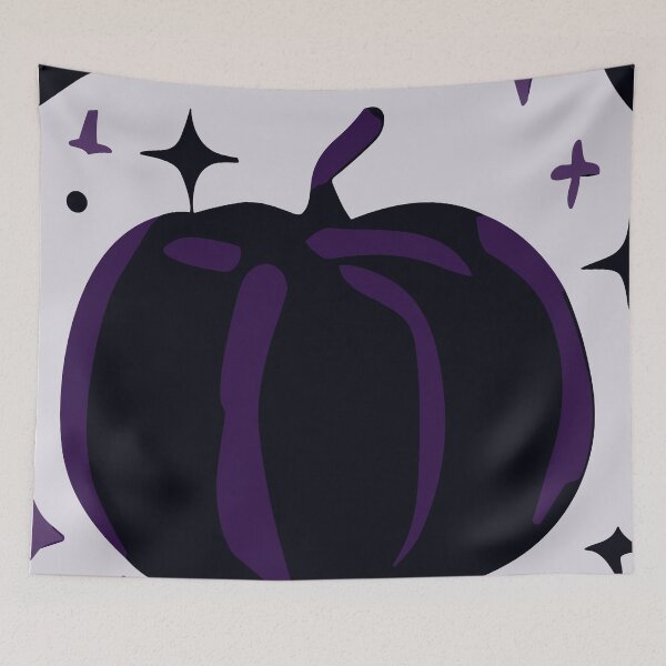 Item preview, Giant Purple and Black Halloween Pumpkin designed and sold by SamJanner.
