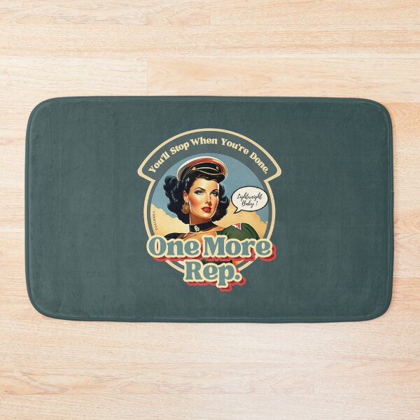Item preview, ONE MORE REP, Army Vintage Pinup, Workout & Gym motivation, I love sports, Funny Gift for Fit Mum, Dad, or Student, Bodybuilder and weightlifter, Fitness, Inspiration and gains, Pumping iron, Lifting designed and sold by SwissCalibre.