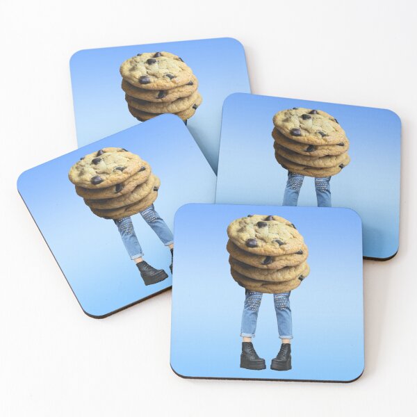 Item preview, Surreal Collage Print: "Tough Cookie" Solo in Blue Girl with Chocolate Chip Cookie Body designed and sold by GollyWillikers.