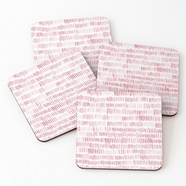 Item preview, coral red watercolour dash designed and sold by FrancesPoff.
