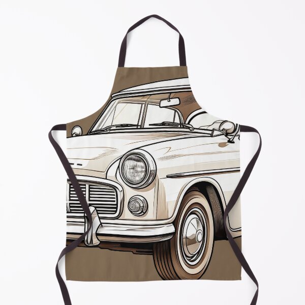 Item preview, Old 60s Car Outlined white designed and sold by SteadyRolling.