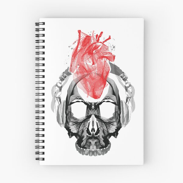 Item preview, Abstract Music Skull and Heart designed and sold by Plant On Demand.
