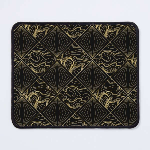 Artikelvorschau, Geometrisches Muster in Gold und Schwarz entworfen und verkauft von Osting.