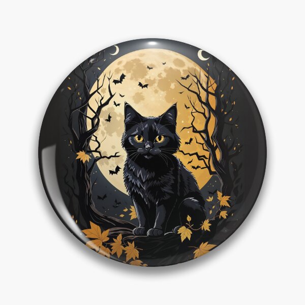 Item preview, Cat and Moon designed and sold by Printables1970.