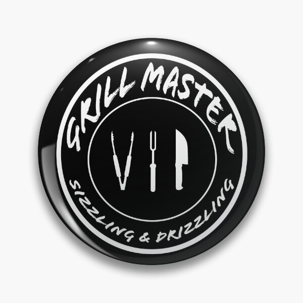 Item preview, Grill Master VIP Sizzling and Drizzling white text designed and sold by Karen Simon.