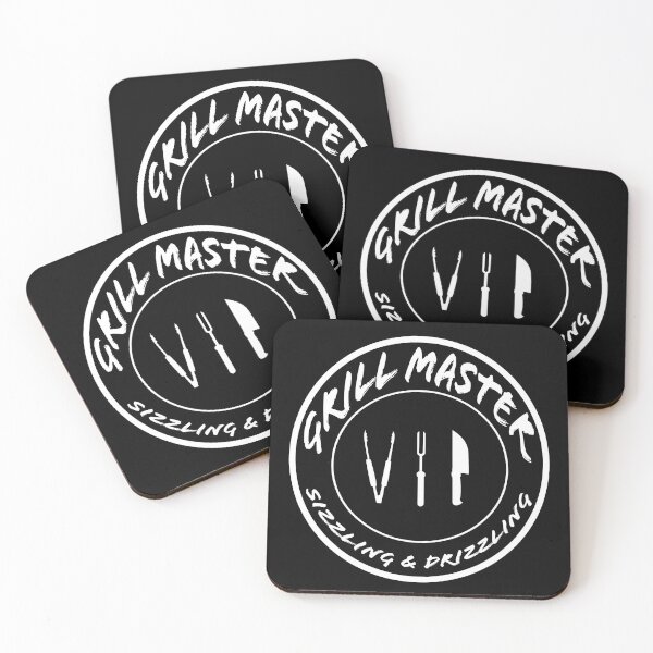 Item preview, Grill Master VIP Sizzling and Drizzling white text designed and sold by Karen Simon.