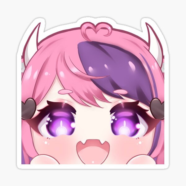 Item preview, Ironmouse Peek Stickers designed and sold by SumiHK.