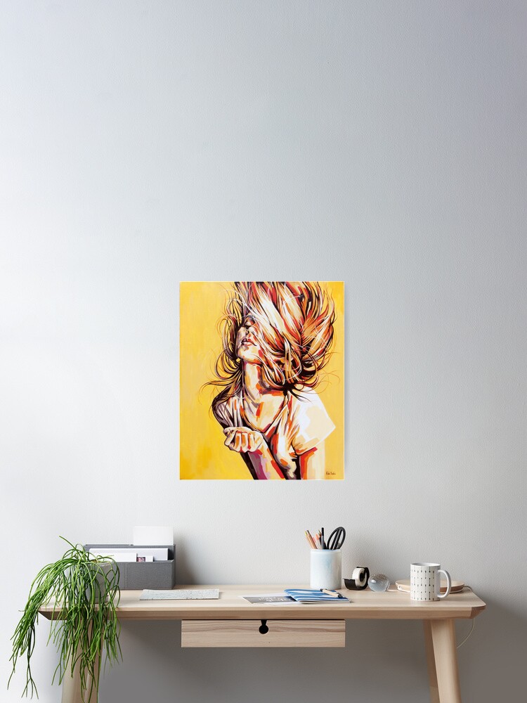 Imagen 2 de 3, Póster con la obra Amarillo, diseñada y vendida por AidaSabic.