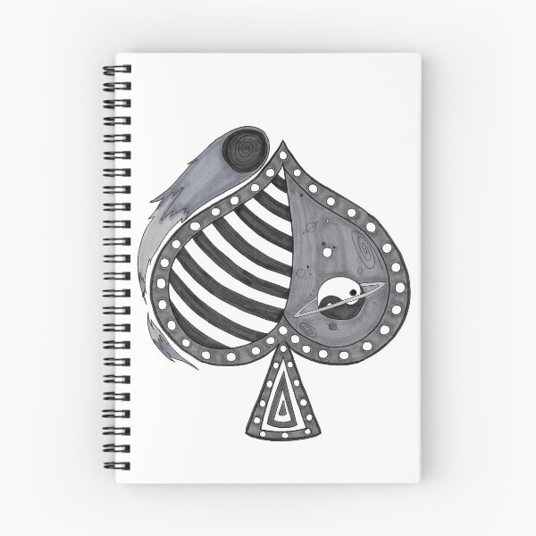 Item preview, Spades Playing Card Suit Yinyang Pattern Design designed and sold by Harold-Inks.