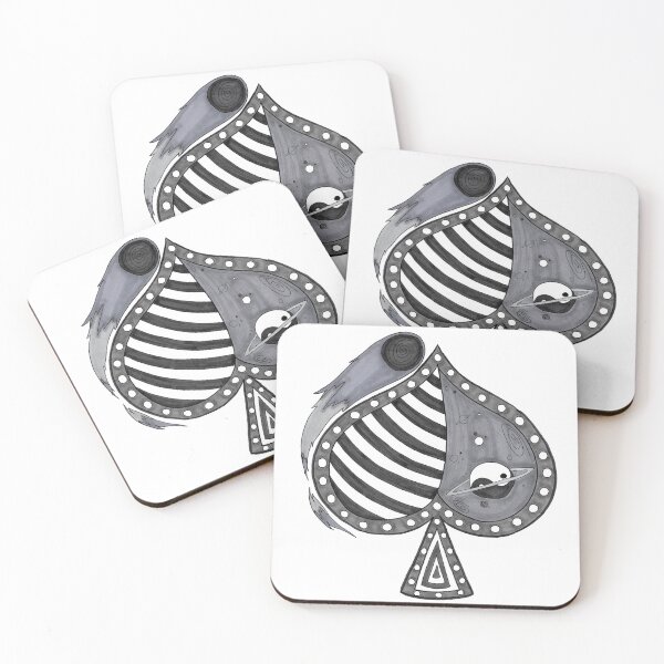 Item preview, Spades Playing Card Suit Yinyang Pattern Design designed and sold by Harold-Inks.