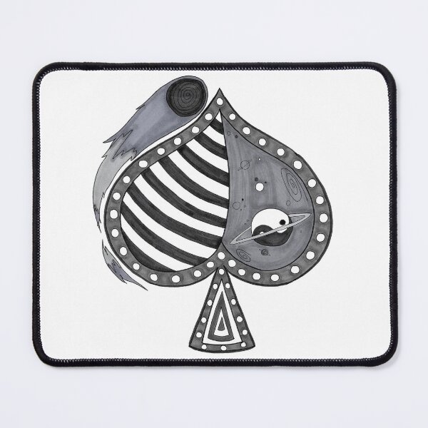 Item preview, Spades Playing Card Suit Yinyang Pattern Design designed and sold by Harold-Inks.