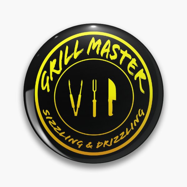 Item preview, Grill Master VIP Sizzling and Drizzling color text designed and sold by Karen Simon.