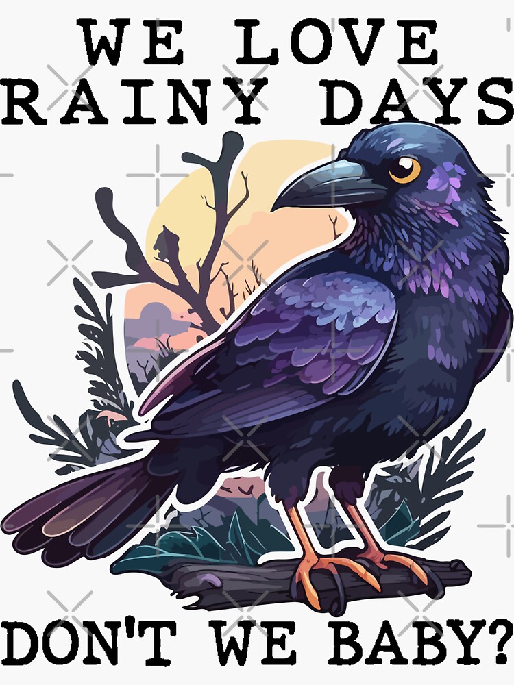 We Love Rainy Days Don't We Baby Sticker Flock Exodus 