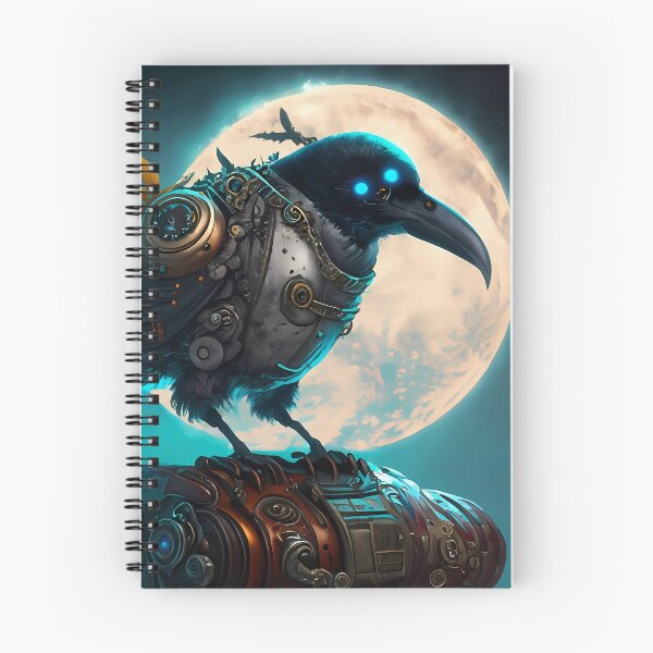 Item preview, Futuristic Cyborg Raven Nevermore designed and sold by ToadsWorkshop.
