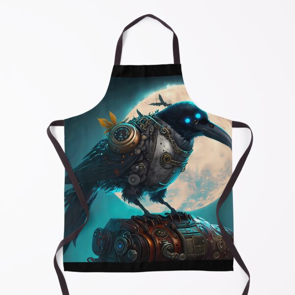 Item preview, Futuristic Cyborg Raven Nevermore designed and sold by ToadsWorkshop.