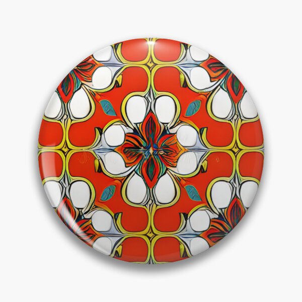 Item preview, Mexican Talavera Ceramic Tile Seamless Pattern Background hand drawn designed and sold by Casanova7000.