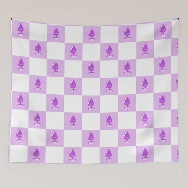 Item preview, Jewel Butt Plug Lilac Purple Checkerboard Pattern designed and sold by KinkShoppe.