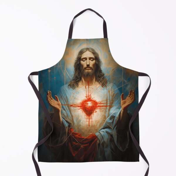 Item preview, Sacred Heart of Jesus - AI Oil Painting Wall Art designed and sold by AIPICCRAFT.
