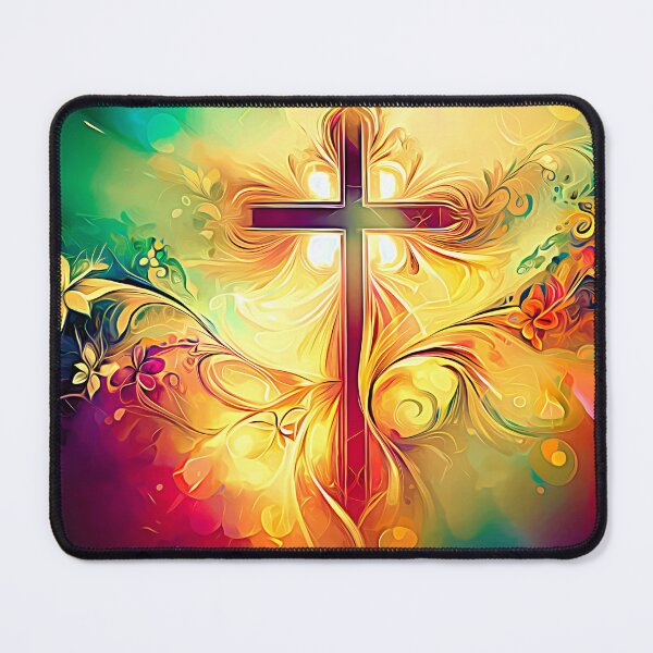 AI Art Christian Cross Abstract Expressionism