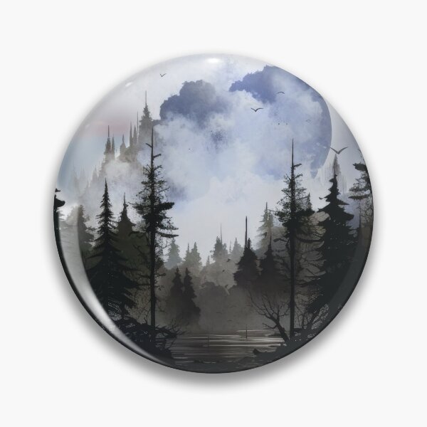 Item preview, Moonlit Wilderness - AI-Created Nature Scene T- Shirt designed and sold by AIPICCRAFT.