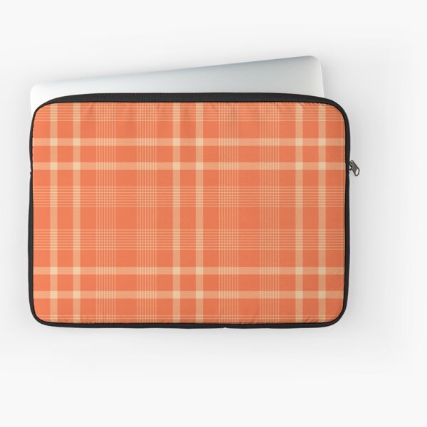 Orange Tartan Coin Pouch