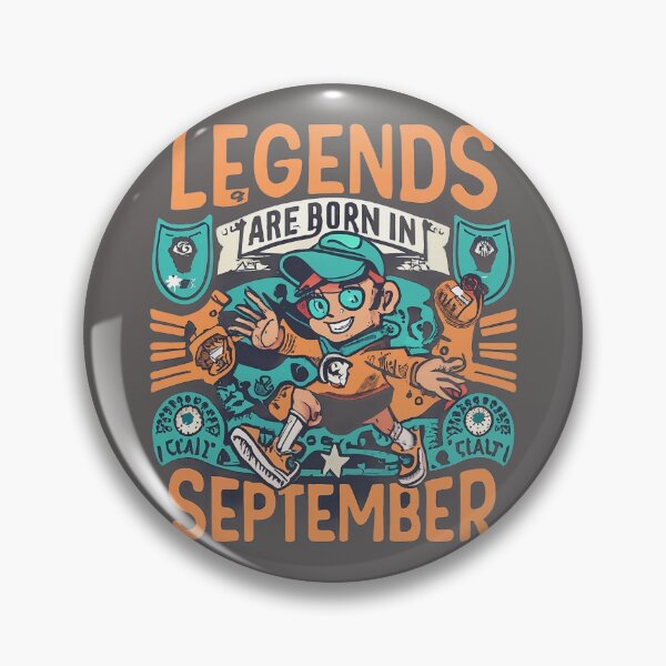 Item preview, Born in September - Legendary Birthday Quote designed and sold by Emaga Digital Studio.