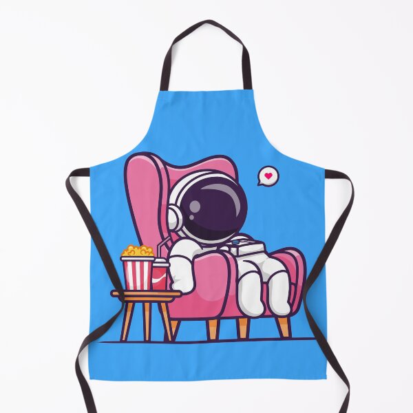 Item preview, Cosmic Movie Night: Cute Astronaut Watching Movie with Popcorn and Soda on Sofa Cartoon Vector Icon Illustration designed and sold by hjian8219.