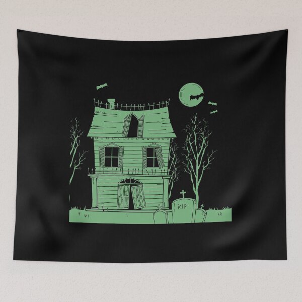 Item preview, Halloween Spooky Scary Green House designed and sold by FlyShop1.