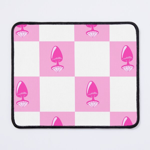 Item preview, Jewel Butt Plug Hot Pink Checkerboard Pattern designed and sold by KinkShoppe.