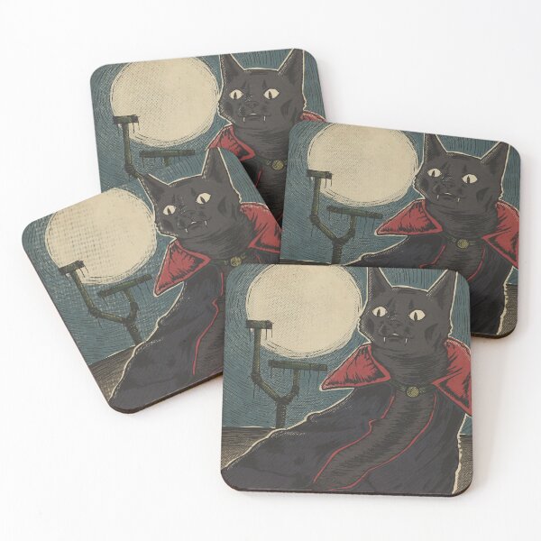 Item preview, Vampire Cat Vintage Illustration designed and sold by sotomonte.