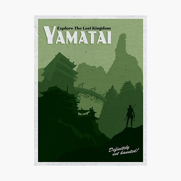 Item preview, Explore Yamatai Vintage Travel Poster designed and sold by banannaroyale.