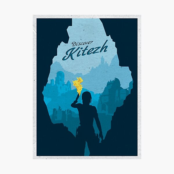 Item preview, Discover Kitezh Vintage Travel Poster designed and sold by banannaroyale.