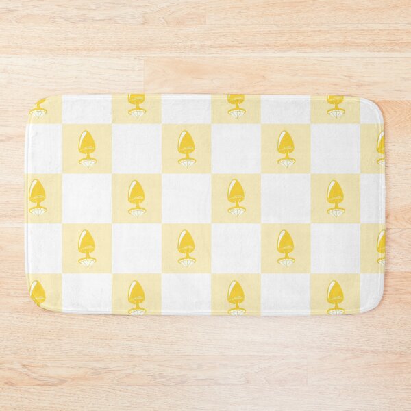 Item preview, Jewel Butt Plug Cute Yellow Checkerboard Pattern designed and sold by KinkShoppe.