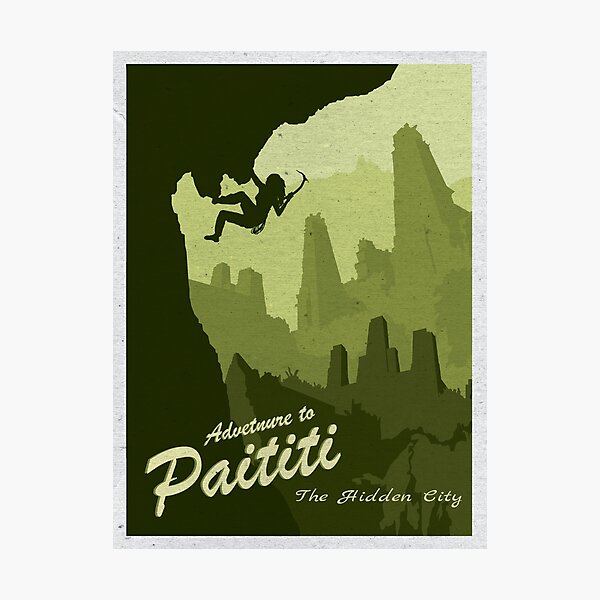 Item preview, Adventure to Paititi Vintage Travel Poster designed and sold by banannaroyale.