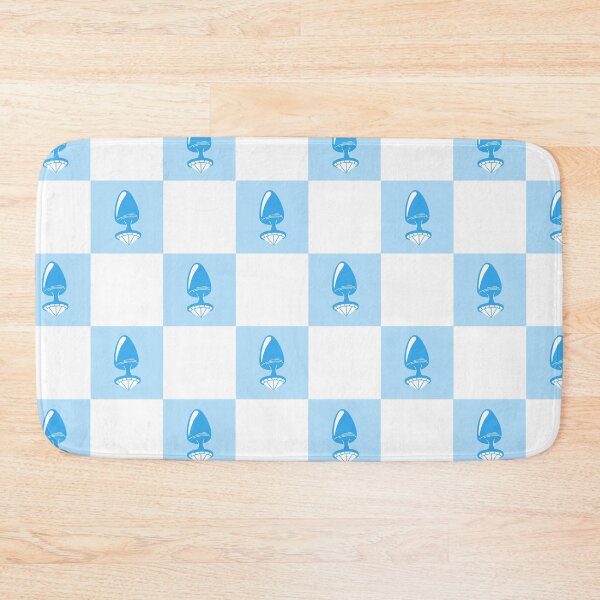 Item preview, Jewel Butt Plug Cute Baby Blue Checkerboard Pattern designed and sold by KinkShoppe.