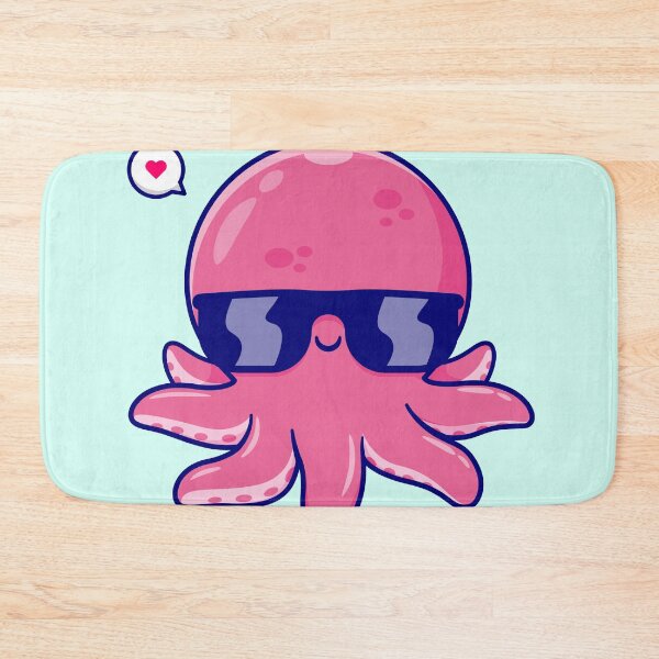 Item preview, Octo-Fashionista: Cute Cool Octopus Wearing Glasses Cartoon Vector Icon Illustration designed and sold by hjian8219.