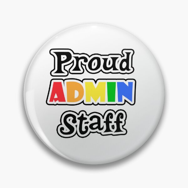 Item preview, Proud Admin Staff designed and sold by pinkslipcrochet.